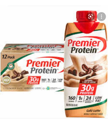 Premier Protein  Malteada Café Latte 12 Pack