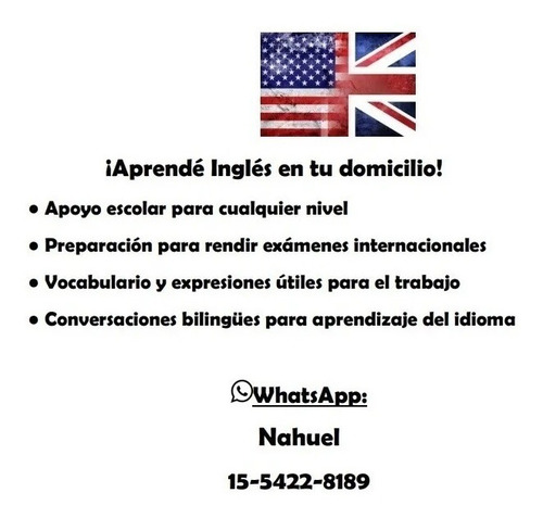 Imagen 3 de 3 de Clases De Inglés Online Con Zoom, Google Meet O Skype