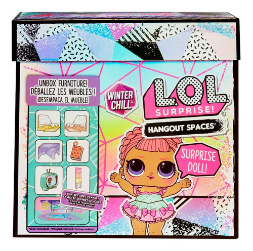 Lol Surprise Muñeca Winter Chill Zona Fria Patinaje Muebles