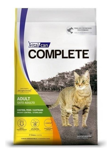 Alimento Vitalcan Complete Control de Peso/Castrados para gato adulto sabor mix en bolsa de 500 g