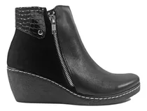 Comprar Botas Botitas Mujer Taco Chino Botinetas Cuero Livianas.