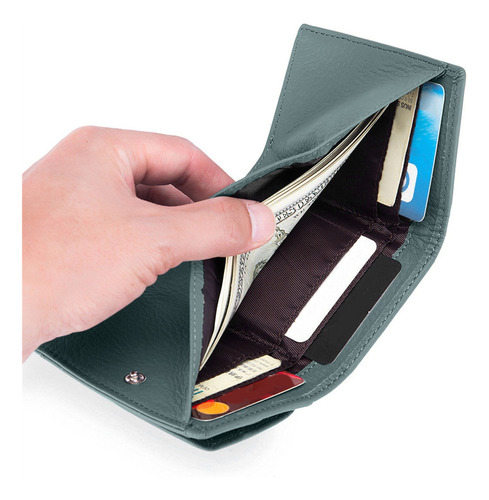Wallet Mini Small De Piel De Vacuno Delgada En La Capa Super