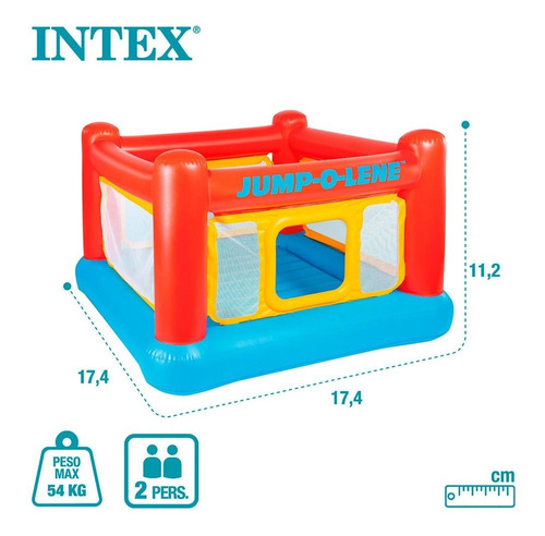 Colchon Castillo Saltarin Inflable P/ Niños 1a5 Años Intex. 