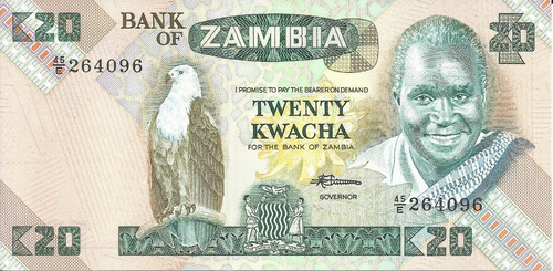 Zambia 20 Kwacha 1980