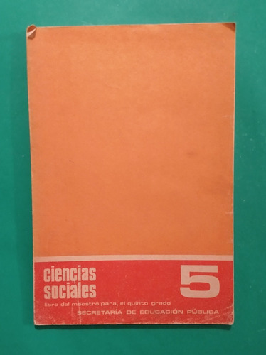 Ciencias Sociales 5 Libro Del Maestro Para El Quinto Grado