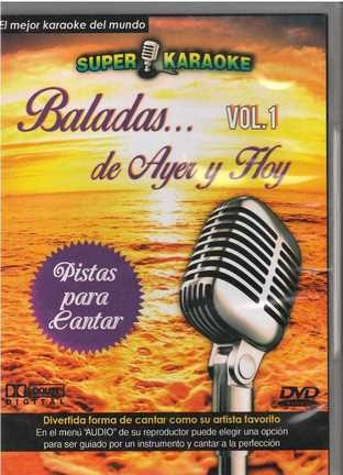 Cd - Super Karaoke Vol. 1 / Baladas De Ayer Y Hoy