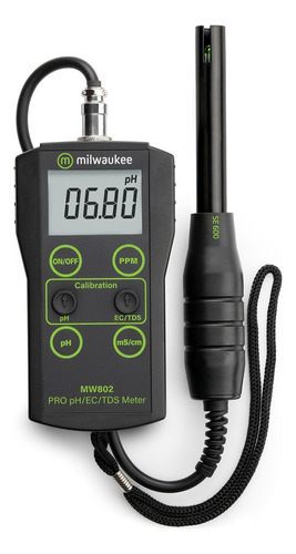 Medidor De Ph / Ec / Tds Portatil 3-en-1 Milwaukee Mw802 Pro