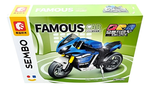Bloques Para Armar Sembo Motos Bk Famous Car Cantidad De Piezas 200