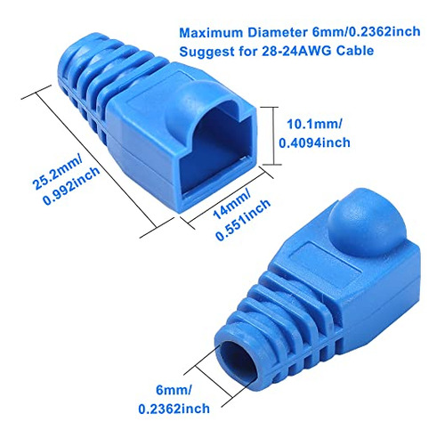 Conector Rj45 Cat6 Pass Through Ethernet Cat6 Ends Para