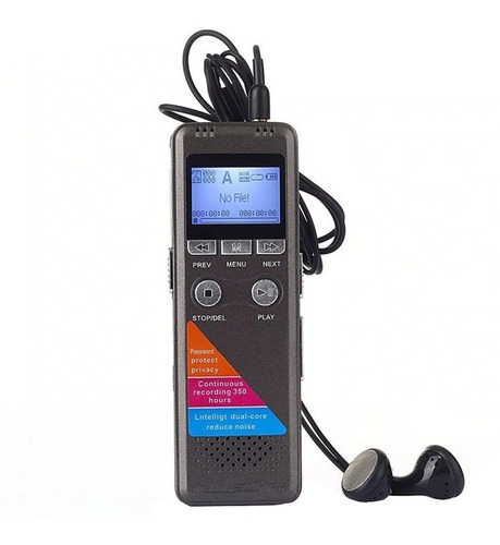 Grabador Micrófono Voz Audio Digital Profesional Player +8gb