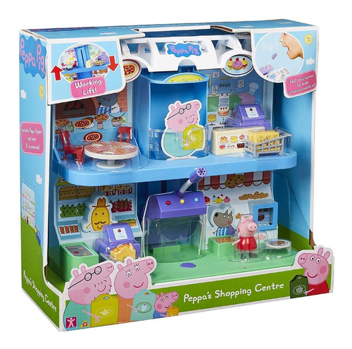 Brinquedo Peppa Pig Playset Supermercado E Microfone Sunny