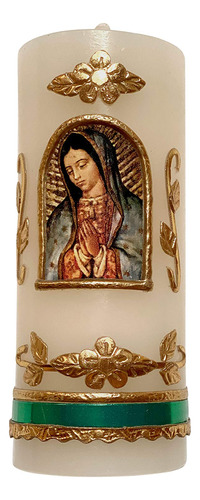 Vela Pequeña Nuestra Señora De Guadalupe Hecha Méxic...