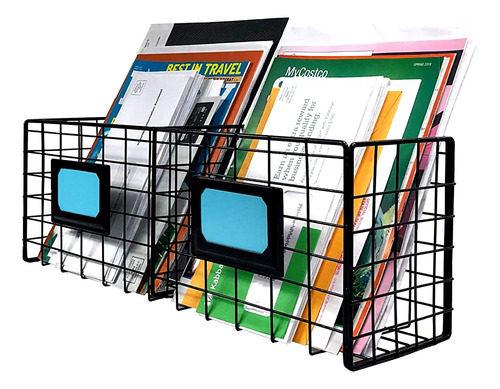 2-slot Home Office Desk Organizer - Soporte Para Revista De