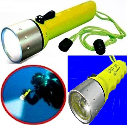 Linterna Submarina Acuatica Buceo Brillante Led Cree