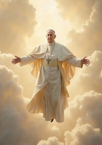 Cartel Chapa 20x15 Cm - Papa Francisco - Religion Iglesia Papa Francisco