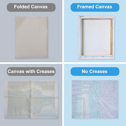 Pack De 4 Lienzos Enmarcados Para Pintura Por Números