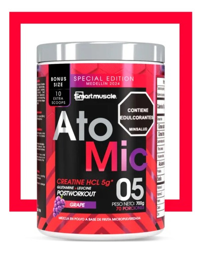 Atomic Smartmuscle + Obsequio - Unidad a $90000