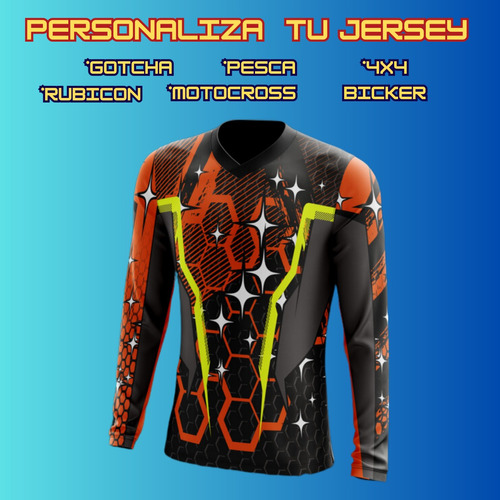 Jersey Fullprint Personalizado Manga Larga Corte Dama