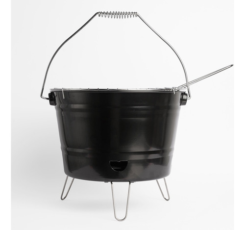 Parrilla Bbq Portatil Balde Exteriores A Carbón Disershop