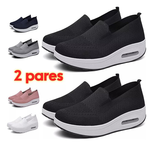 2 Pares De Zapatillas Ortopédicas Para Mujer