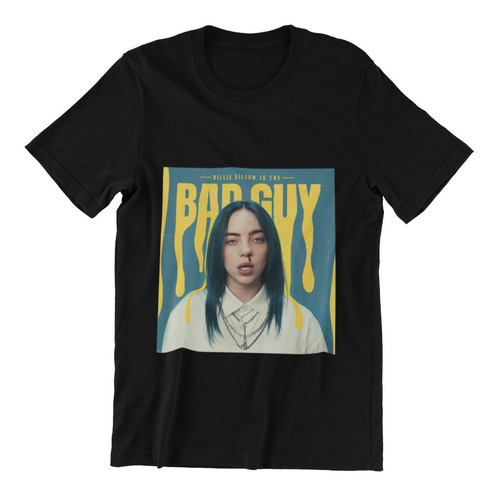 Polera Unisex Billie Eilish Bad Guy Blood Estampado Algodon