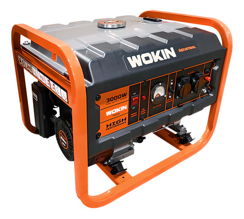 Generador A Nafta Industrial 4 Tiempos - 3000 W Salida Wokin