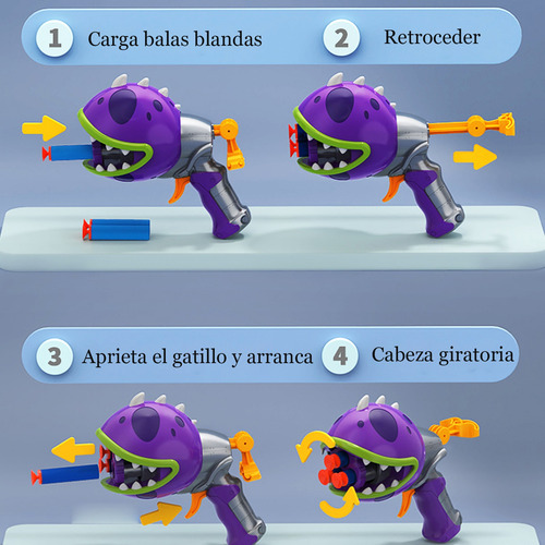Chomper Shooter Battle Pistola Juego De Disparos De Bala