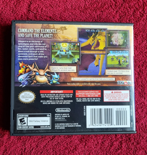 Golden Sun Dark Dawn Para Nintendo Ds