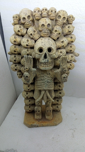 Mictlantecutli Dios D Los Muertos Artesania Azteca Zompantli