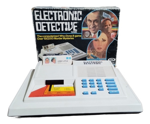 Vintage 1979 Ideal Electrónica Crimen Detective Juego 