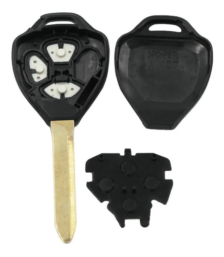 Imagen 2 de 5 de Carcasa Para Llave Toyota Corolla Camry Toy47 3 Botones