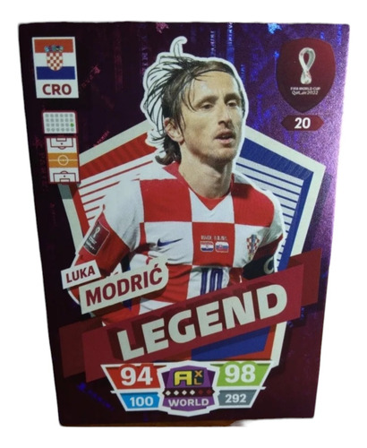 Adrenalyn Qatar 2022 Panini Luka Modric Legend