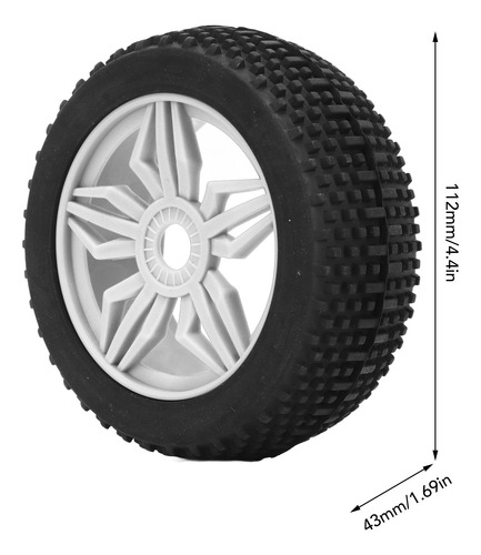 Neumáticos De Goma Para Coche Con Control Remoto, 4 Unidades