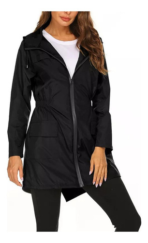 Chaqueta Impermeable Para Mujer Cortavientos De Malla De Doble Capa