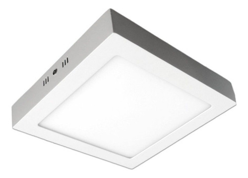 Plafon Techo Flat Cuadrado 17x17-blanco Con Led Incluido