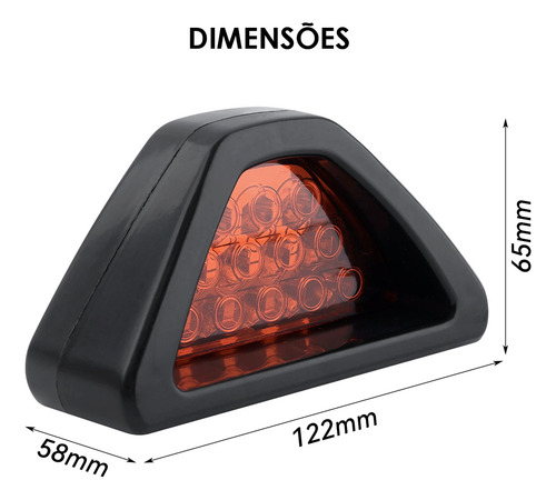 Luz De Freio Brake Light Golf 2003 Led Automobilismo