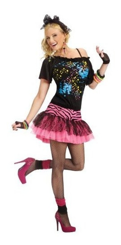 Disfraz Mujer - Fun World Adult 80s Pop Party Costume - M-l 