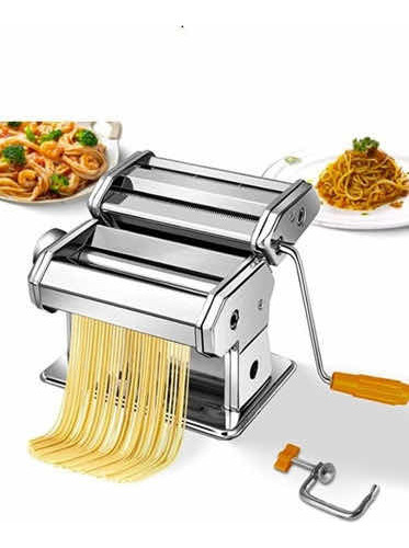 Máquina Amasadora Cortadora De Pasta Acero Inoxidable 18 Cm