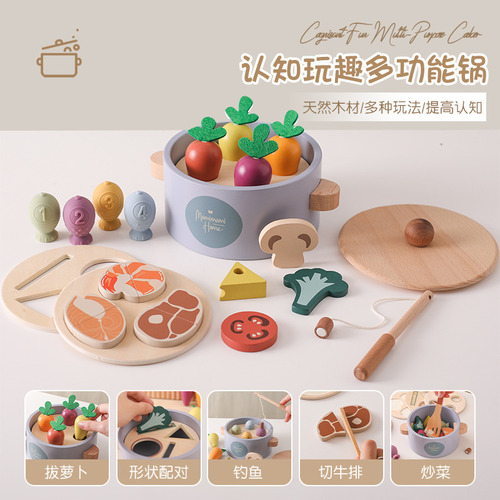 Olla Multifunción, Juego Magnético De Verduras Para Pesca, E
