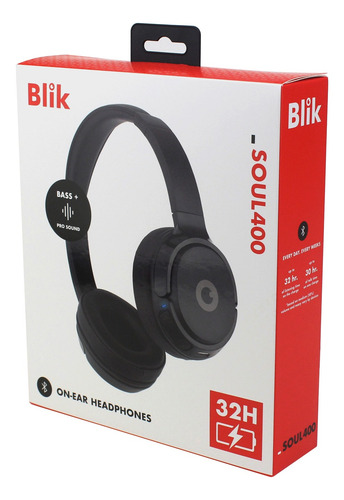 Audifonos Bluetooth Blik Soul400 32 Hrs Bateria