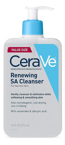 Cerave Sa Cleanser | Salicylic Acid Cleanser With Hyaluronic