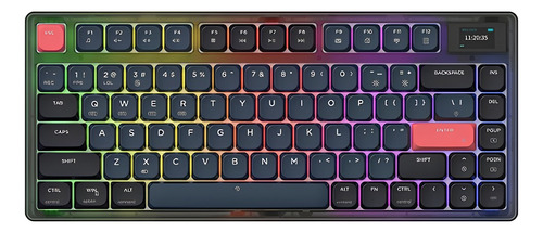 Teclado Mecânico Ajazz Ak832 Pro Rgb Com Tela (low Profile)