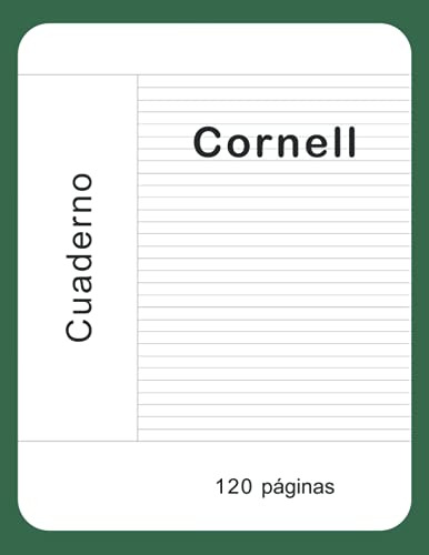 Cuaderno Cornell: Sistema De Toma De Notas Cornell  120 Pag