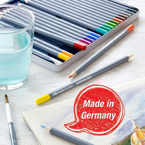24 Colores Acuarelables Profesional Goldfaber Faber Castell