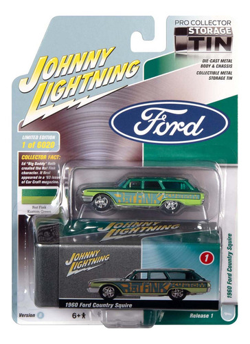 Miniatura - 1:64 - 1960 Ford Country Squire - Rat Fink - Col