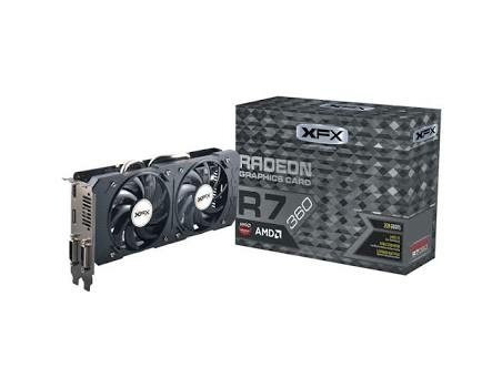 Placa De Vídeo Amd R7 360 Xfx Dual Fan 2gb Ddr5 128 Bits