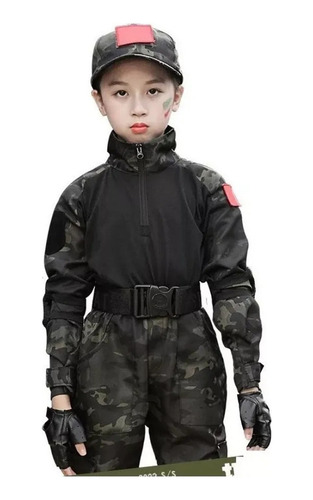 Traje De Rana Con Uniforme Militar De Camuflaje Para Niños