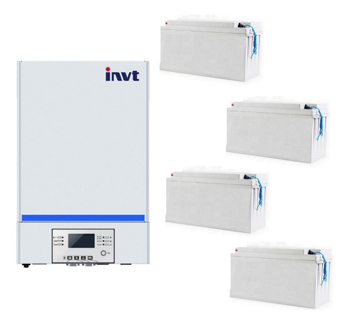 Inversor Invt Off Grid 5kw/10kw Con 4 Baterias 100a 12v