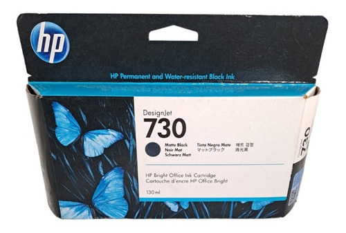 Cartucho Hp 730 Negro Original P2v65a 130ml T1600 T170