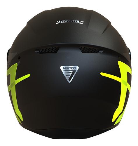 Imagen 5 de 5 de Casco Moto Integral V50 Infinity Amarillo Talle L